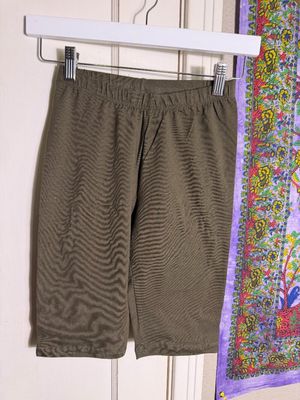 ZENANA Olive Green Biker Shorts High Waist Stretch Bermuda Yoga Shorts S-XL NWT